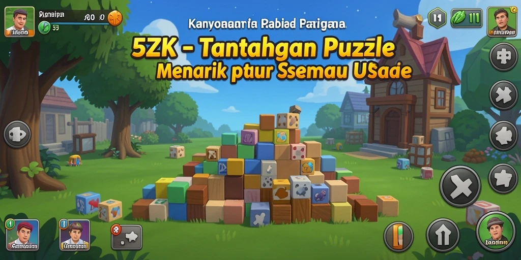 Gameplay seru dan interaktif dalam 5ZK, penuh teka-teki menantang.