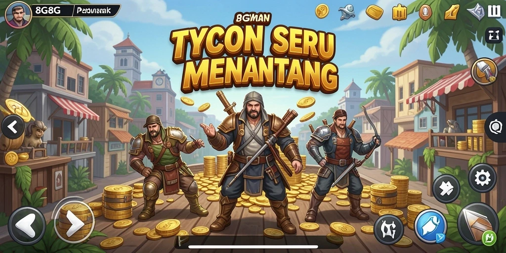 Tampilan gameplay menarik dan menantang dalam 8G8G.