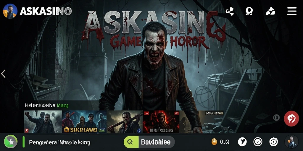 Tampilan gameplay <strong>ASKASINO</strong> menampilkan suasana Horror yang mencekam.