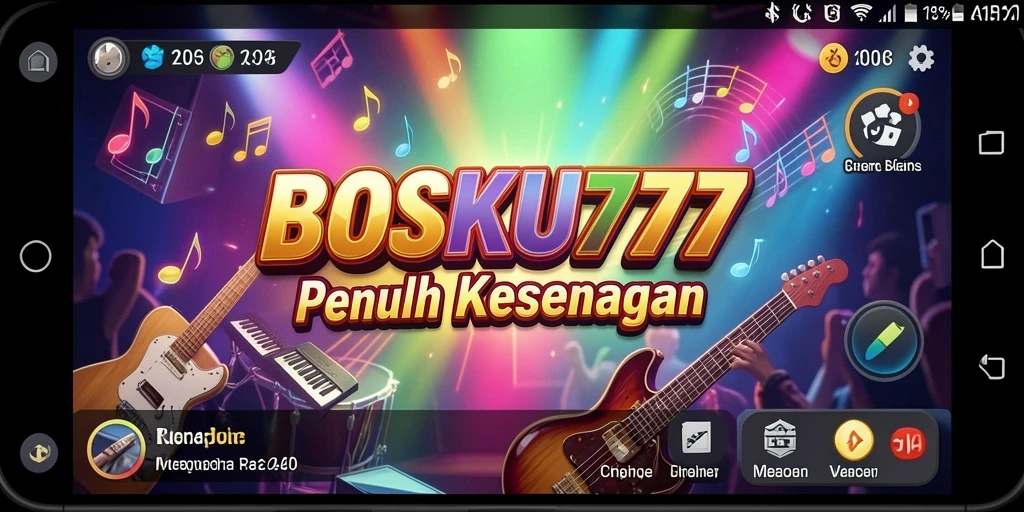 Tampilan gameplay BOSKU777 yang penuh warna dan menarik.