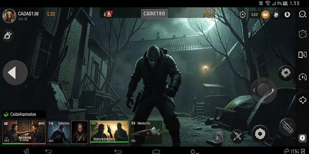 Screenshot gameplay CADAS138 dengan suasana menyeramkan dan mencekam.
