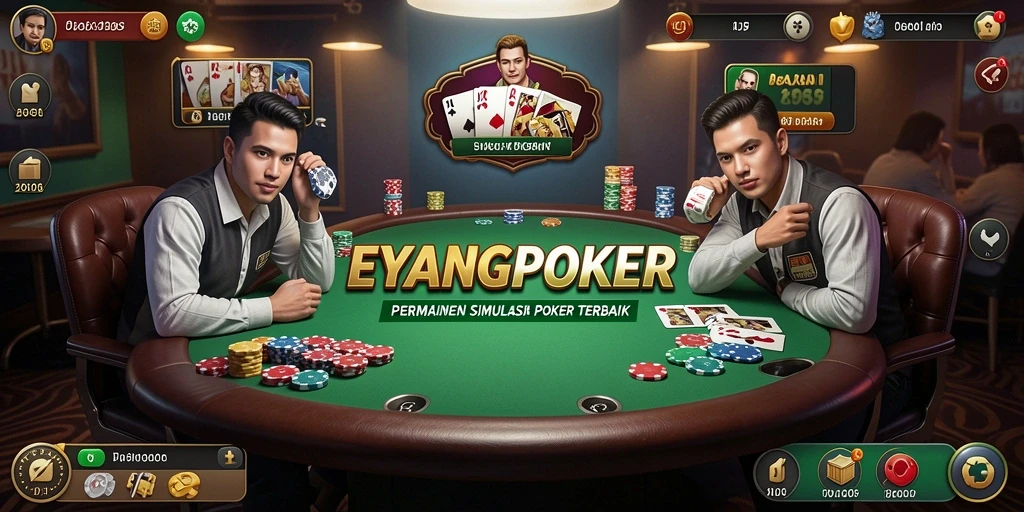 Tampilan menarik dari gameplay EYANGPOKER yang memukau.