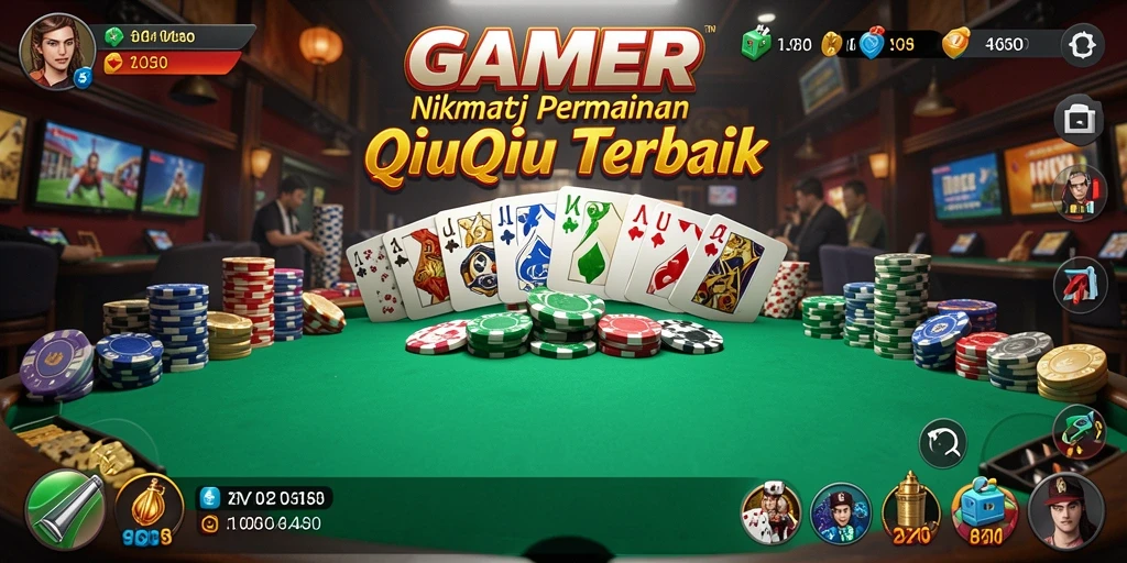 Tampilan gameplay seru dari GAMERP QiuQiu.