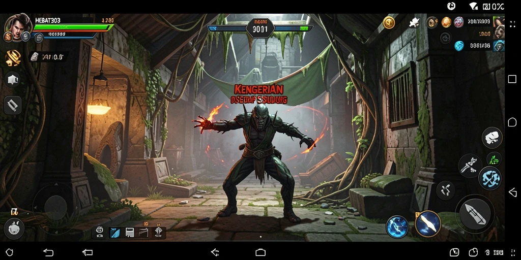 Tampak gameplay HEBAT303 dengan suasana Horror yang mencekam.