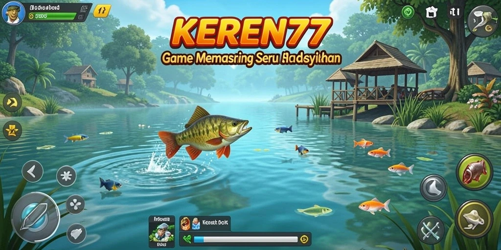 Tangkapan ikan besar di layar gameplay KEREN77.