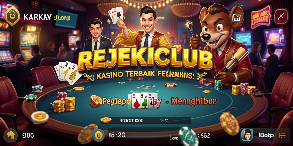Tampilan gameplay menawan dari REJEKICLUB yang menyenangkan.