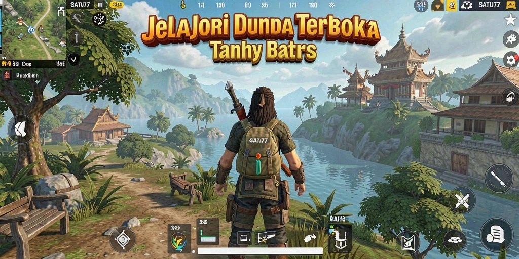Screenshot gameplay SATU77 yang menampilkan lingkungan Open World yang luas.