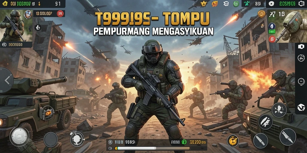 Gameplay T9999 yang penuh aksi dan strategi menarik.